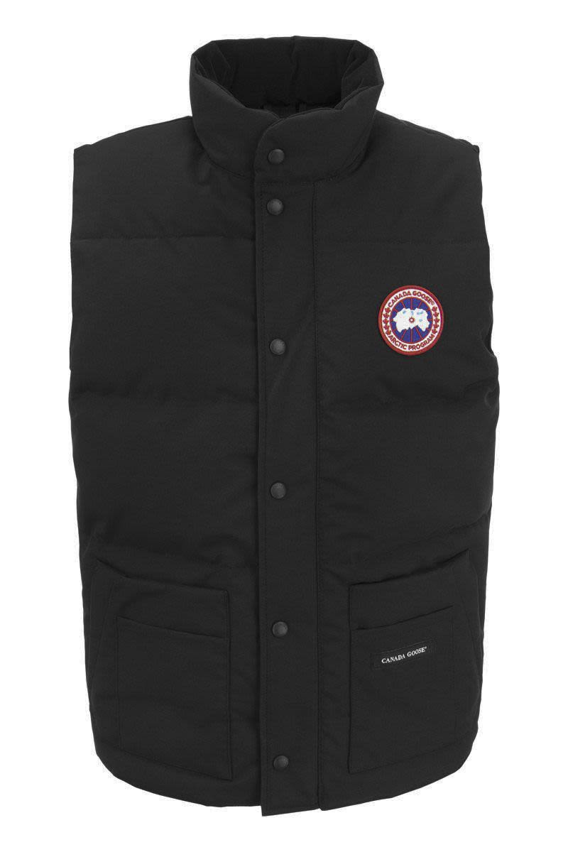 CANADA GOOSE Contemporary Down-Filled Sleeveless Jacket with Longer Hem