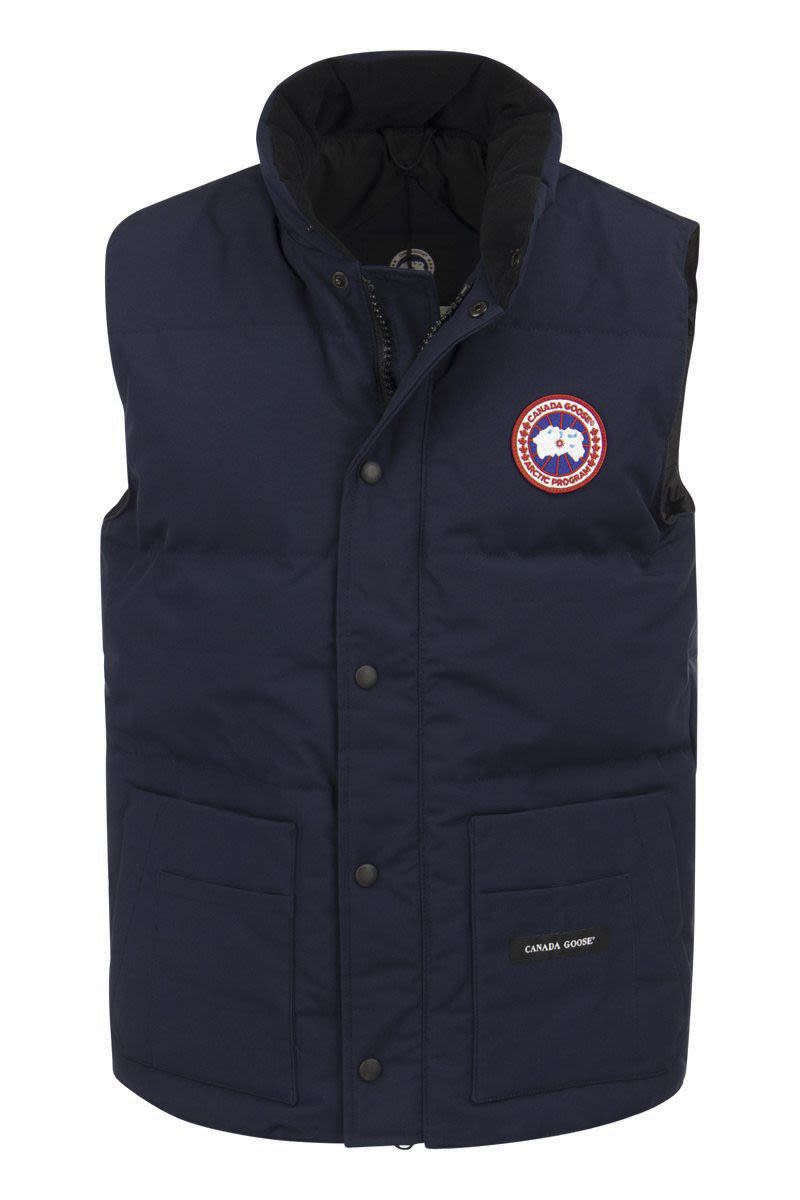 CANADA GOOSE Contemporary Down-Filled Sleeveless Jacket with Longer Hem