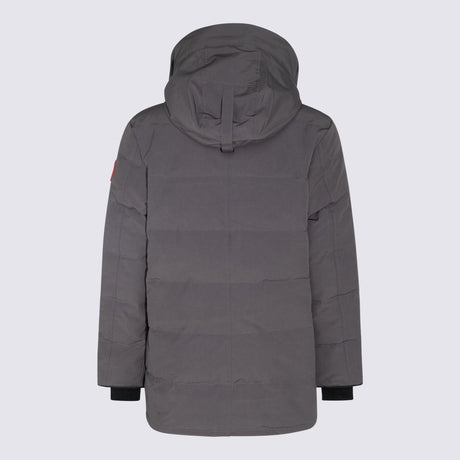 CANADA GOOSE Stylish and Warm Grey Men's Hooded Parka Jacket