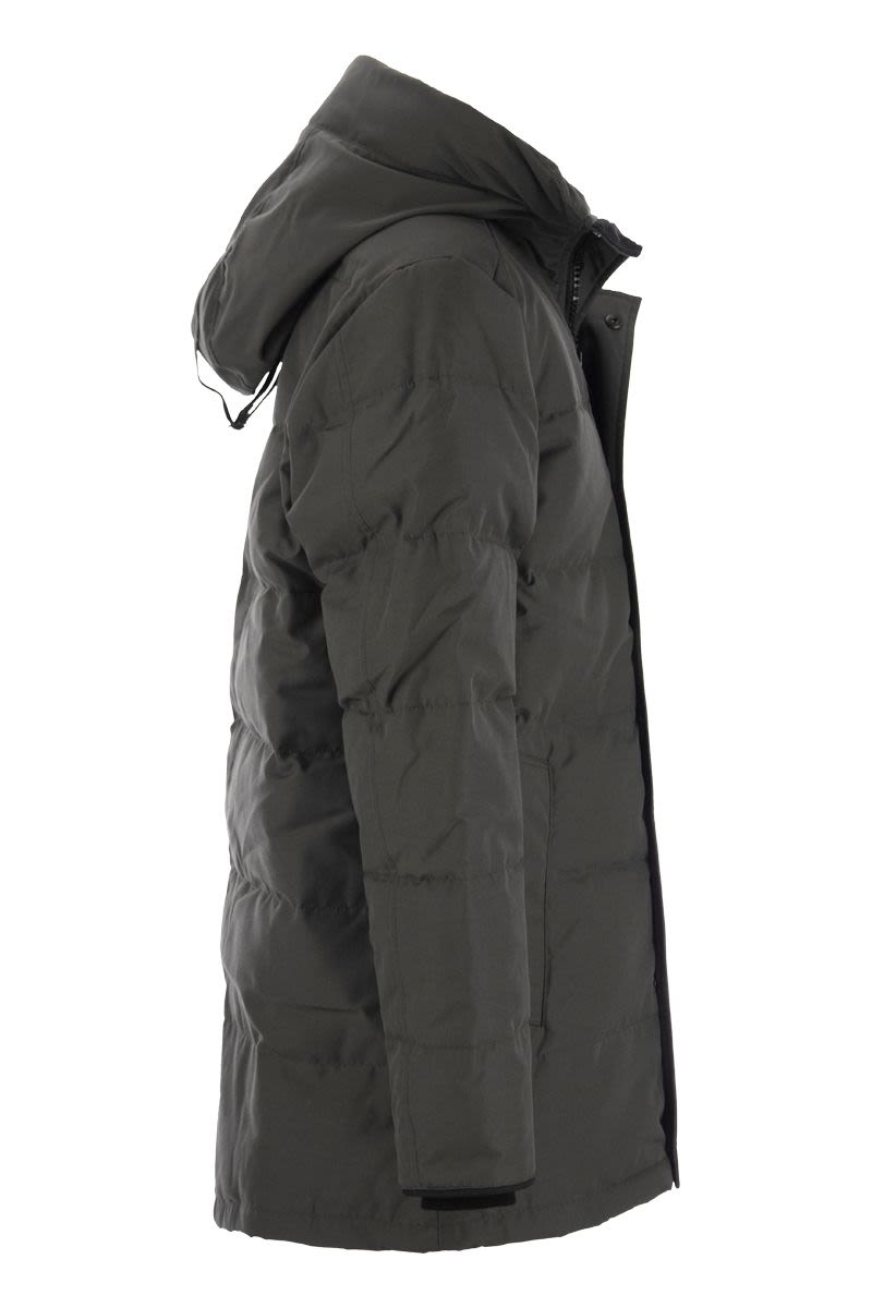 CANADA GOOSE Stylish and Warm Grey Men's Hooded Parka Jacket