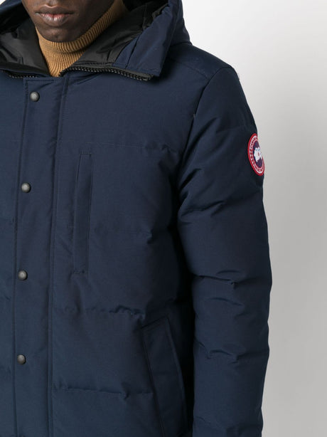 CANADA GOOSE Navy Blue Hooded Parka Jacket for Men