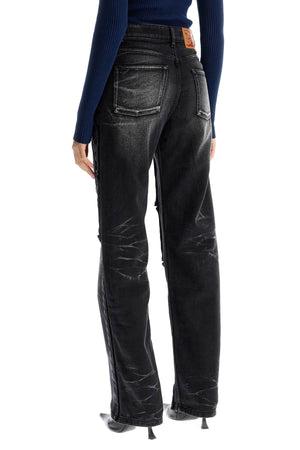 Y/PROJECT Versatile Straight Leg Jeans with Removable Panels - Size 26