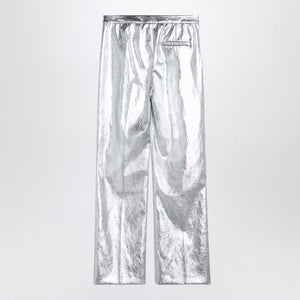 THE GARMENT High-Waisted Wide-Leg Trousers in Silver