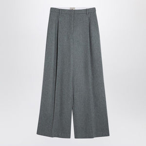 THE GARMENT Oversized Grey Wool Blend Trousers