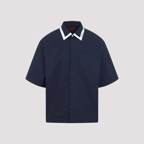 GUCCI Bowling Shirt with Contrasting Piping for Men