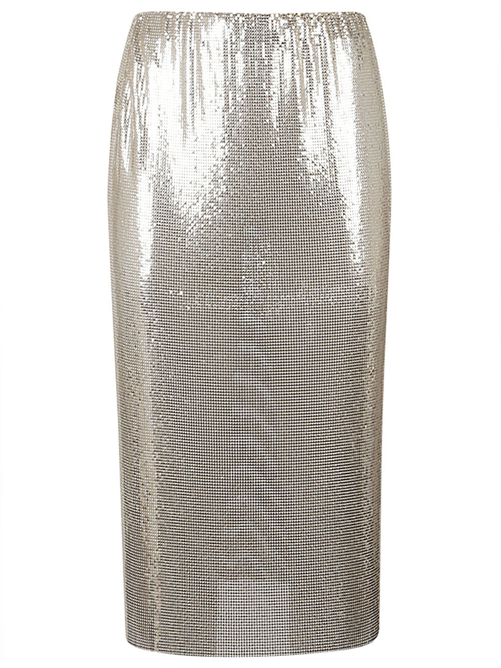 MAX MARA SPORTMAX Metallic Knit Midi Skirt with Sequin Detail