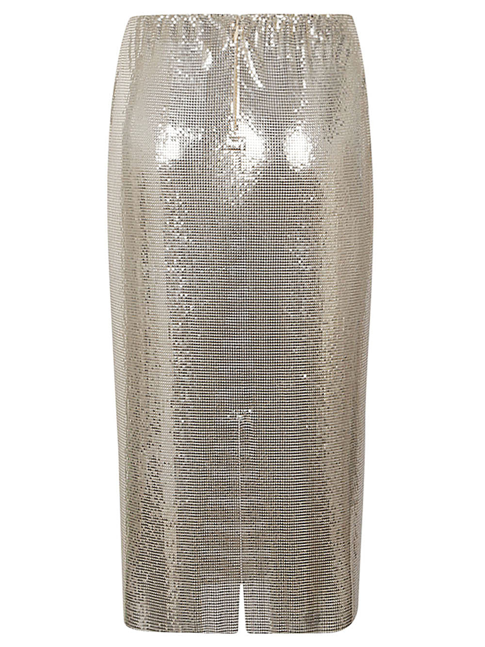 MAX MARA SPORTMAX Metallic Knit Midi Skirt with Sequin Detail