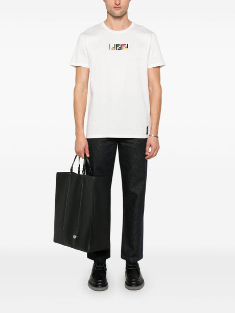 FENDI Triple FF Embossed Women’s Cotton T-Shirt