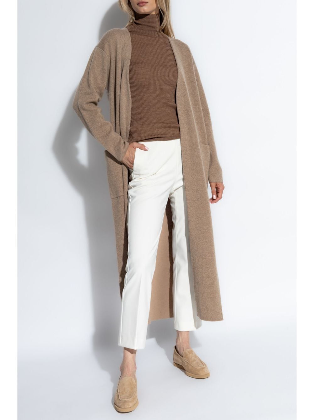 MAX MARA Luxurious Wool and Cashmere Long Cardigan