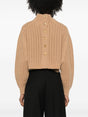 MAX MARA Luxurious Camel Brown Cashmere Blend Sweater