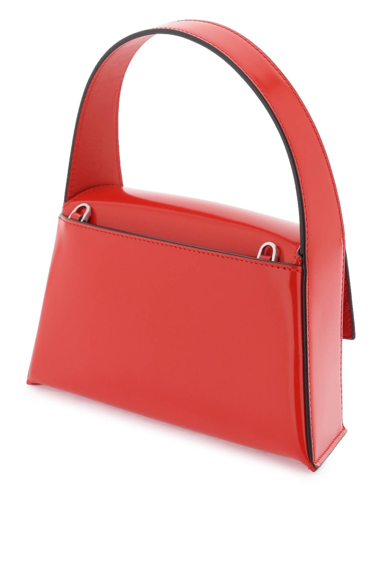 FERRAGAMO Geometric Red Leather Handbag for Women