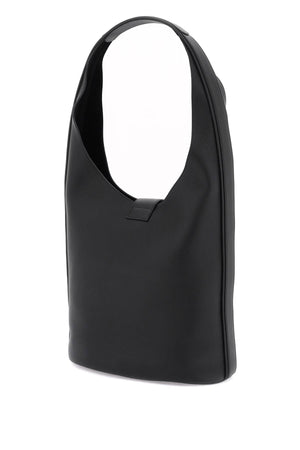 FERRAGAMO Stylish Black Leather Hobo Handbag for Women