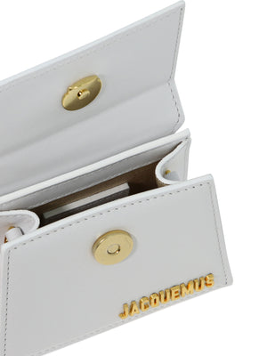 Chic and Compact: White Leather Clutch for Women by JACQUEMUS