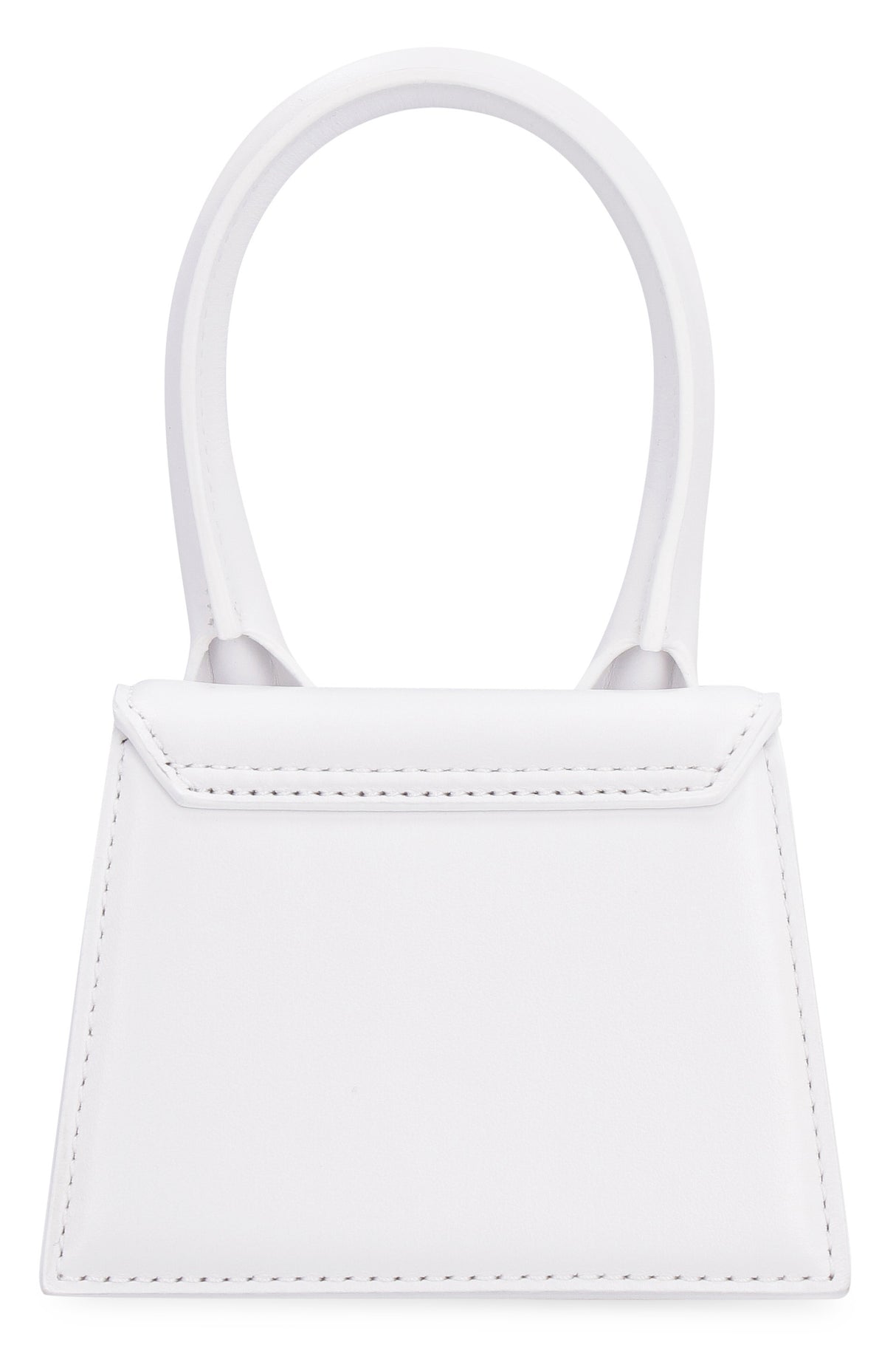 Chic and Compact: White Leather Clutch for Women by JACQUEMUS