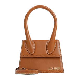 JACQUEMUS Brown Leather Carryover Handbag for Women