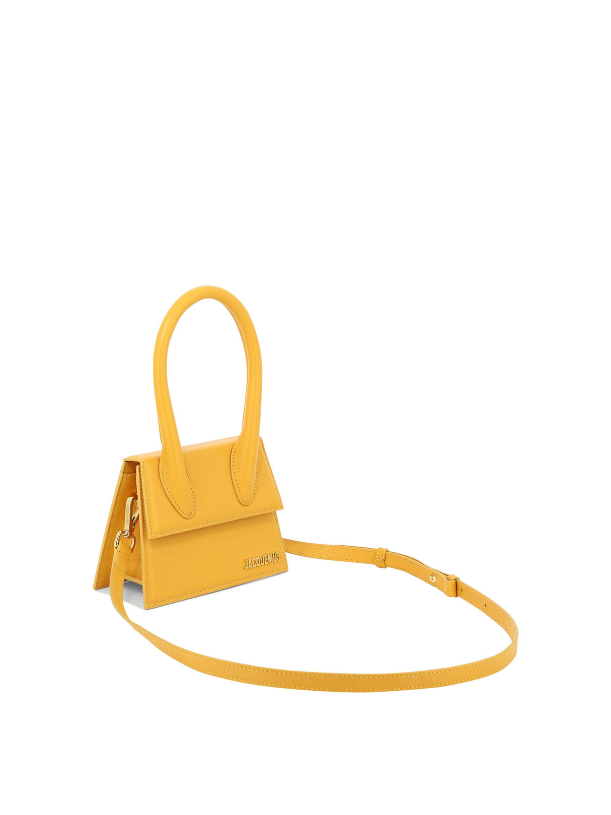 JACQUEMUS Stylish Orange Leather Top-Handle Handbag for Women - Carry All Your Essentials with Ease!
