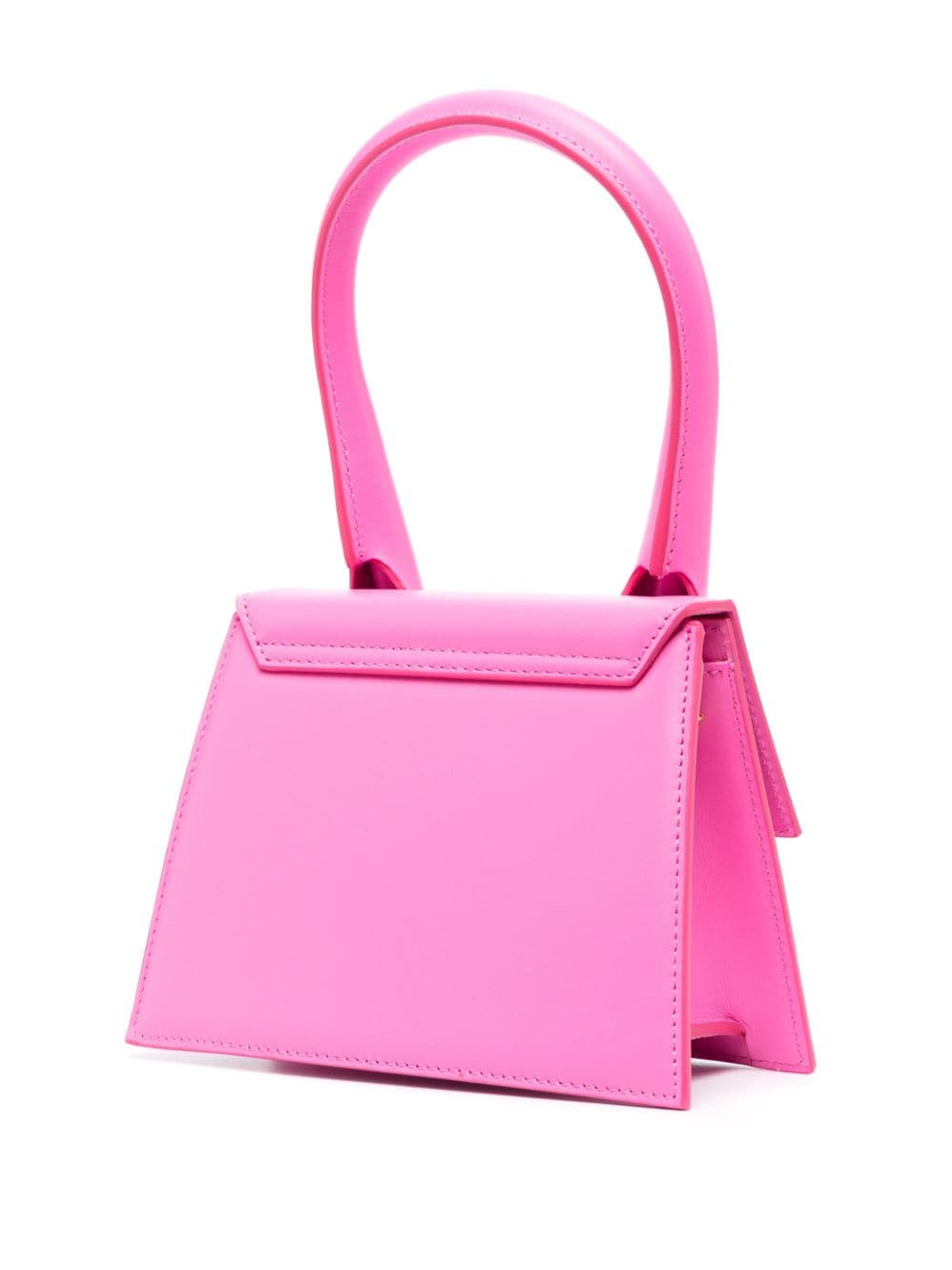 JACQUEMUS Fuchsia Pink Leather Handbag for Women - FW23 Collection