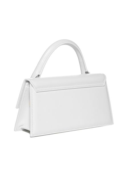 JACQUEMUS Women's Elegant White Leather Mini Crossbody Bag SS24