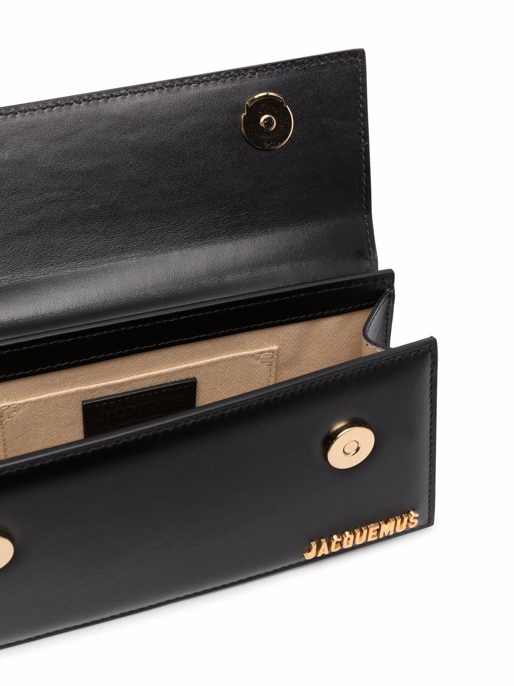 JACQUEMUS Long Handbag with Foldover Top and Magnetic Closure