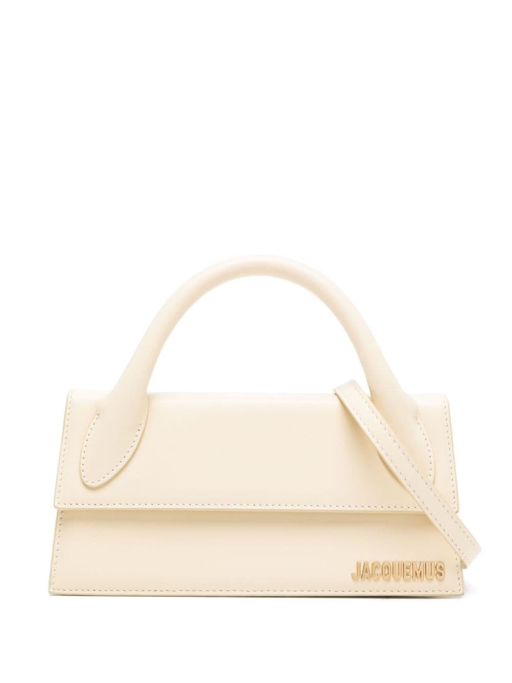 JACQUEMUS Long Handbag with Foldover Top and Magnetic Closure