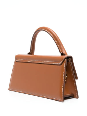 JACQUEMUS Long Handbag with Foldover Top and Magnetic Closure