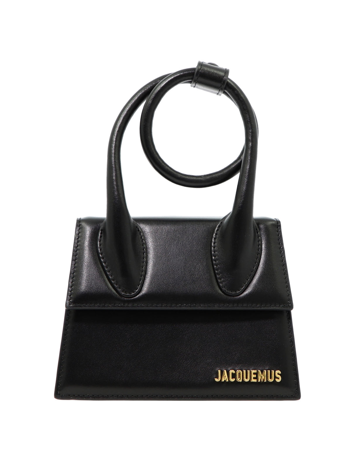 JACQUEMUS Sleek Mini Leather Handbag with Bow Detail for Women