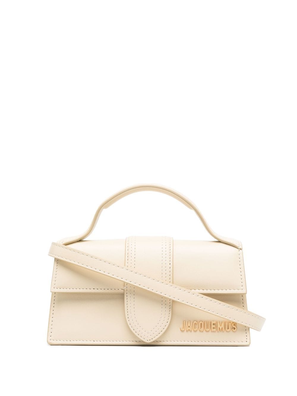 JACQUEMUS Mini Crocodile Effect Handbag with Gold Accents