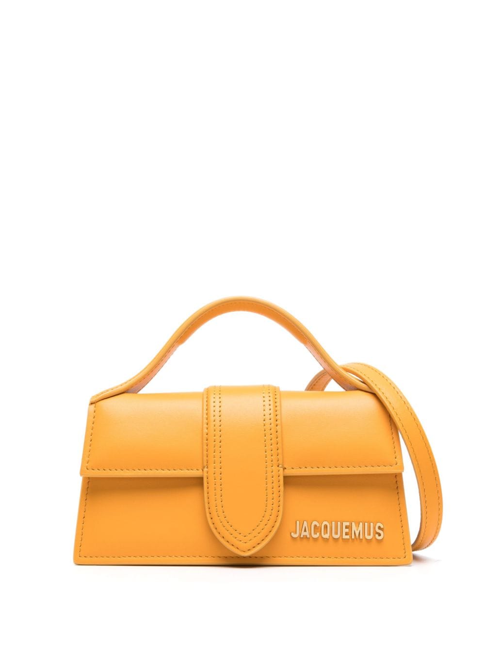 JACQUEMUS Mini Crocodile Effect Handbag with Gold Accents