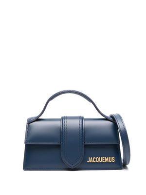 JACQUEMUS Mini Crocodile Effect Handbag with Gold Accents