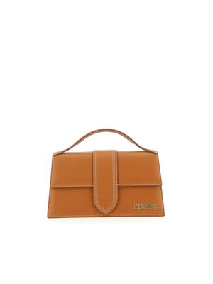 JACQUEMUS Elegant Mini Grand Bambino Crossbody Bag in Brown