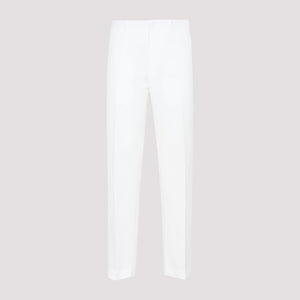 DIOR HOMME Stylish Men's White Cotton Pants for SS22