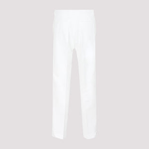 DIOR HOMME Stylish Men's White Cotton Pants for SS22