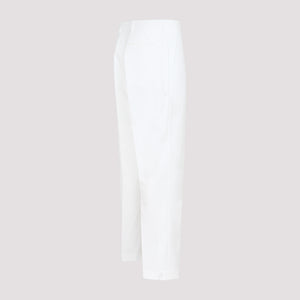 DIOR HOMME Stylish Men's White Cotton Pants for SS22