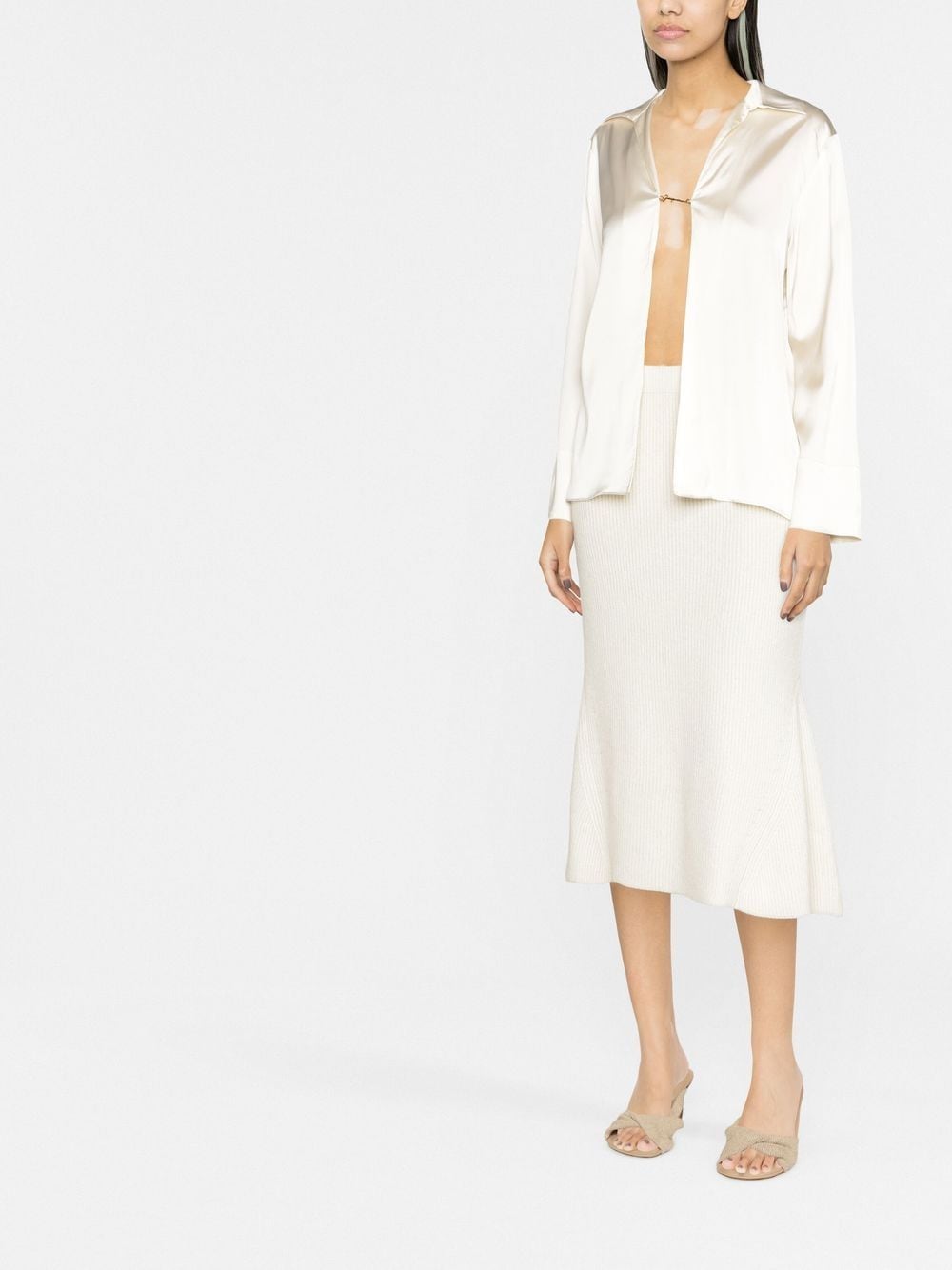 JACQUEMUS Brown Notte Shirt for Women - FW23 Collection