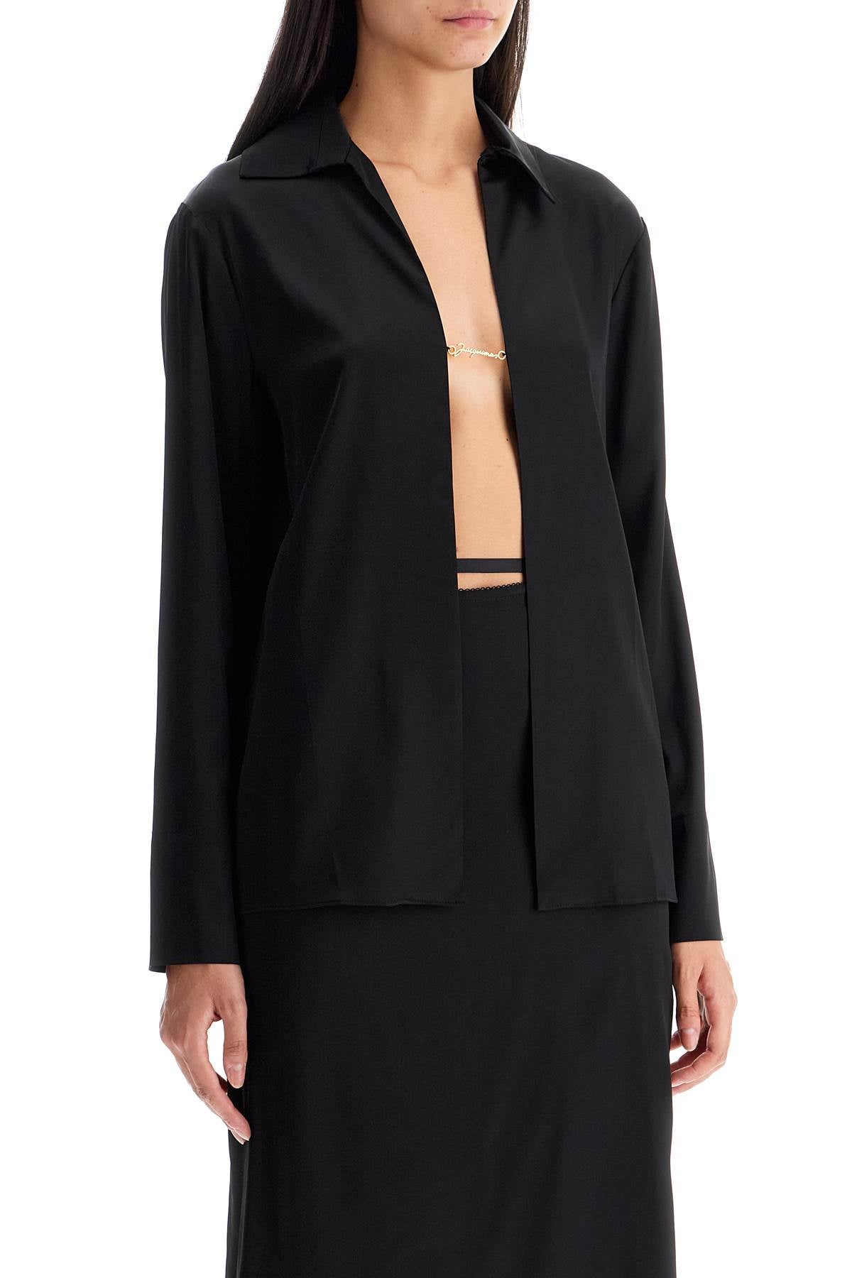 JACQUEMUS Brown Notte Shirt for Women - FW23 Collection