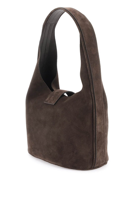 FERRAGAMO Soft and Luxurious Brown Suede Hobo Handbag for Women - SS24 Collection