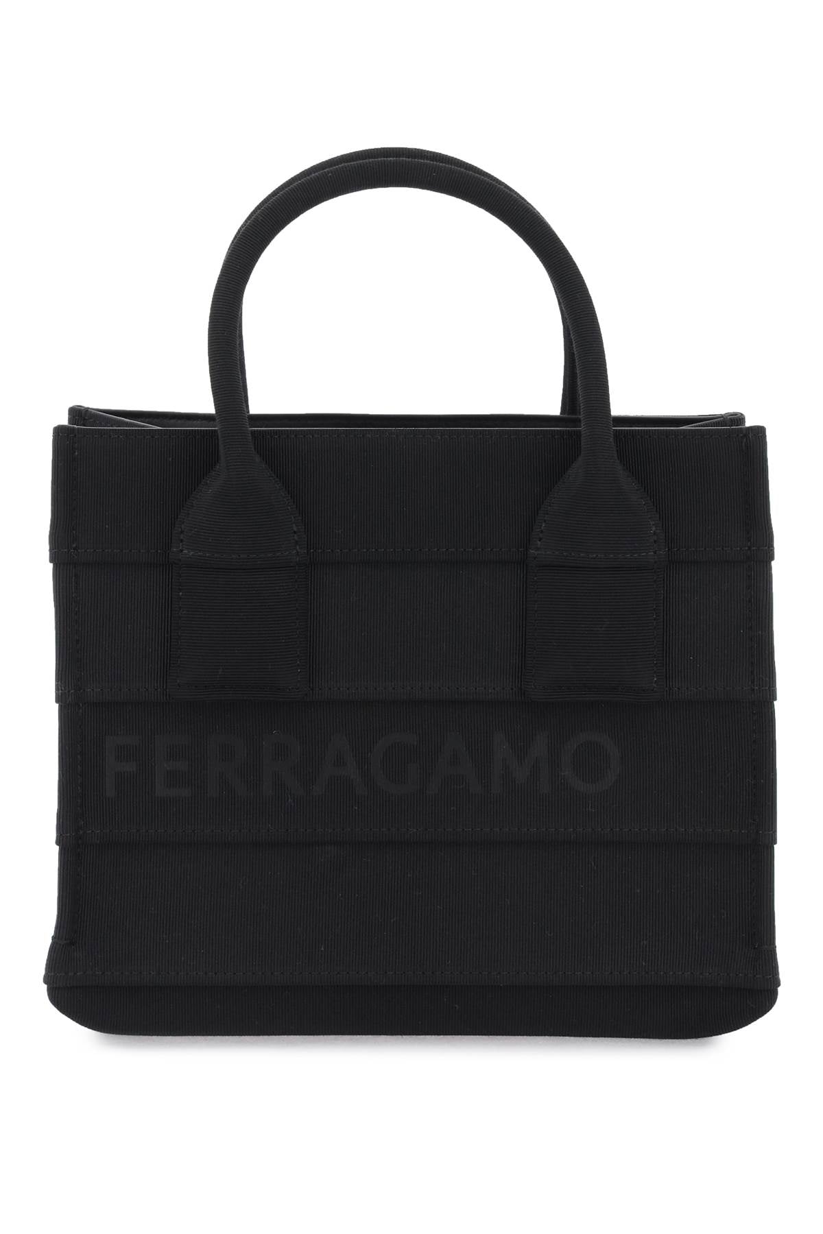 Túi Xách Cỡ Nhỏ với Logo Chữ FERRAGAMO màu Đen dành cho Phụ Nữ (SS24)