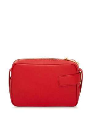 FERRAGAMO Stylish Red Shoulder Camera Case for Fashionable Women