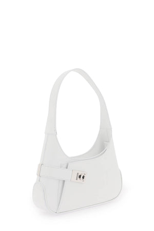 FERRAGAMO Elegant White Calf Leather Handbag for Women