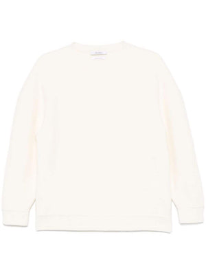 MAX MARA Luxurious Wool-Cashmere Blend Crewneck Sweater - Ivory