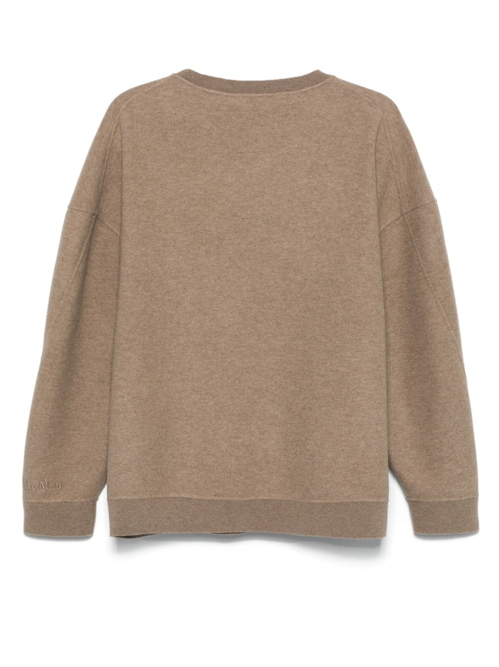 MAX MARA Luxurious Wool-Cashmere Blend Crewneck Sweater - Ivory