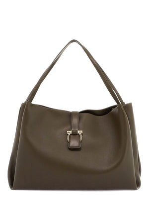 FERRAGAMO Unstructured Leather Tote Handbag