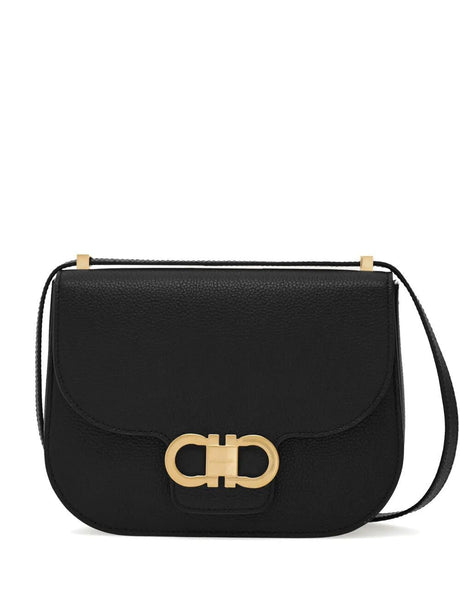 Ferragamo Double Gancini Hook Mini Crossbody Flap Handbag