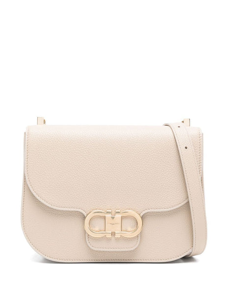 Ferragamo Mini Double Gancini Hook Crossbody Flap Handbag