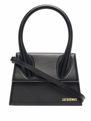 JACQUEMUS The Grand Mini Leather Handbag - Elegant Black