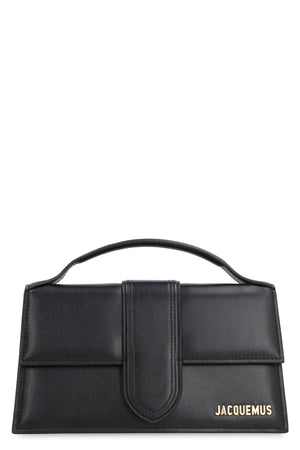 JACQUEMUS Elegant Black Leather Mini Tote