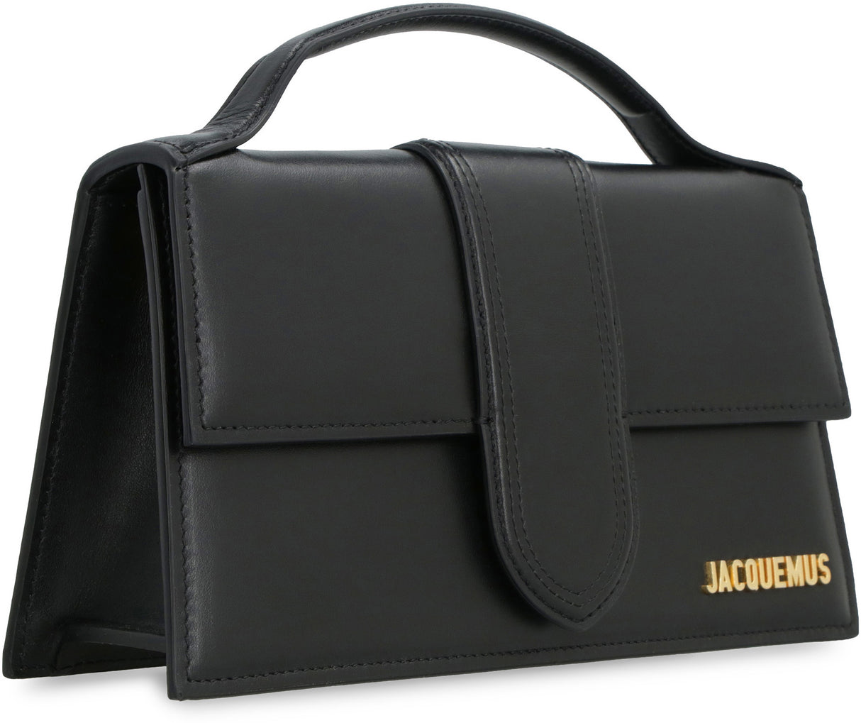 JACQUEMUS Elegant Black Leather Mini Tote