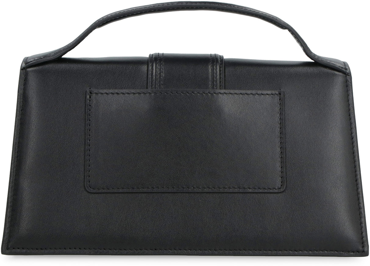 JACQUEMUS Elegant Black Leather Mini Tote