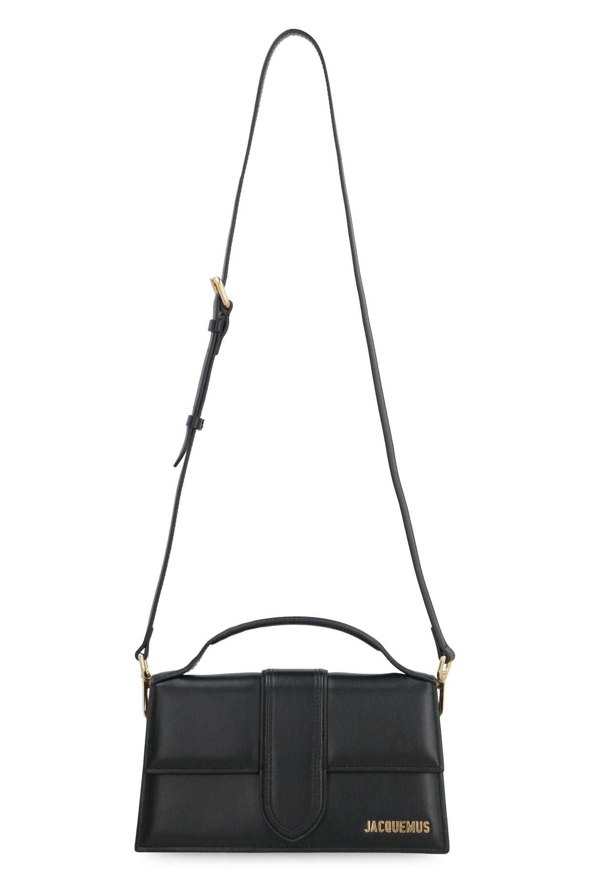 JACQUEMUS Elegant Black Leather Mini Tote