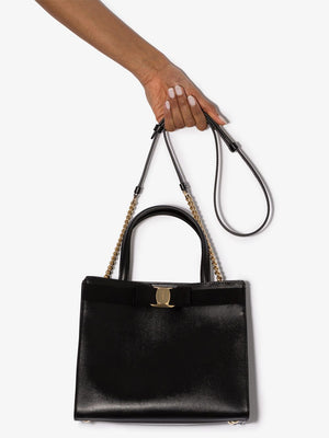 Túi vai đeo chéo da màu đen Vara cho phụ nữ - Bộ sưu tập SS24
